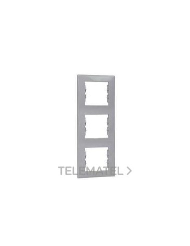 MARCO CON 3 ELEMENTOS VERTICALES BLANCO