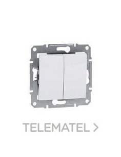 INTERRUPTOR DOBLE BLANCO