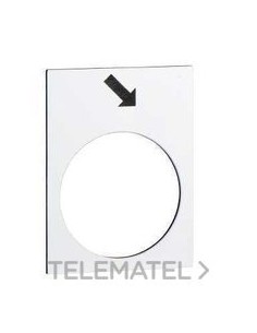 ETIQUETA 30x40mm BL HACIA ADELANTE PV