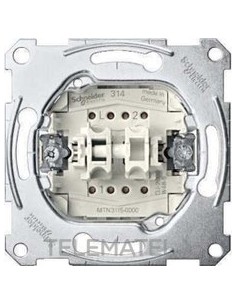 DOBLE INT.10A 250V ELEGANCE 2 EL.BASC.