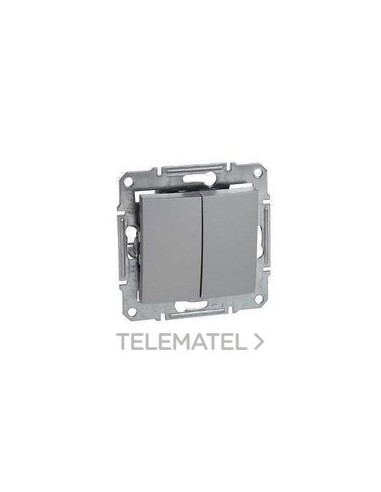 CONMUTADOR DOBLE ALUMINIO