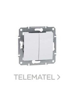 CONMUTADOR DOBLE BLANCO