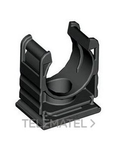 SOPORTE RQH POLIAMIDA TUBOS Pg9 NEGRO