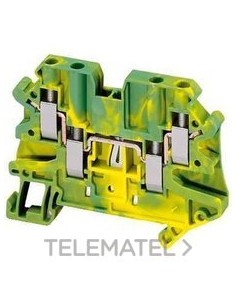 BORNE CX.TORN.TIERRA 4 PT.4mm² VD/AM.