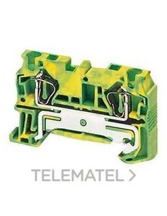 BORNE CX.REST.TIERRA 2 PT.4mm² VD/AM.