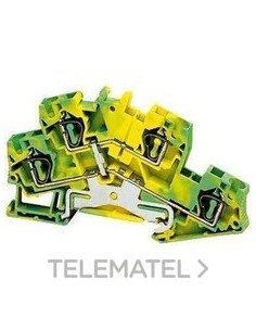 BORNE CX.REST.2/4 PT.4mm² VD/AM.