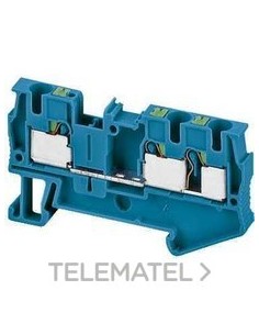 BORNE CX.PUSH-IN 3 PT.4mm² AZ