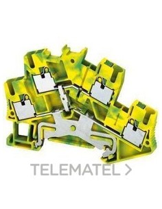 BORNE CX.PUSH-IN 2 PT.TIERRA 4P