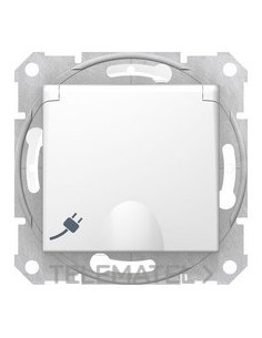 SCHUKO 16A 250V IP44 BLANCO