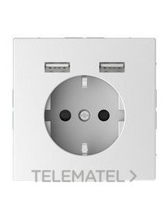 SCHUKO+2 CAR.USB 2,4A D-LIFE ÁRTICO