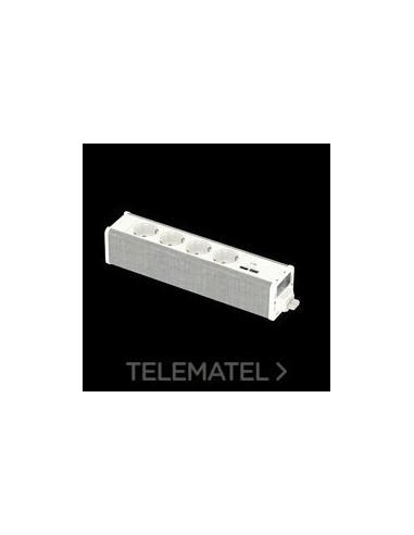 MÓDULO 4 SCHUKO+USB C BL/Al