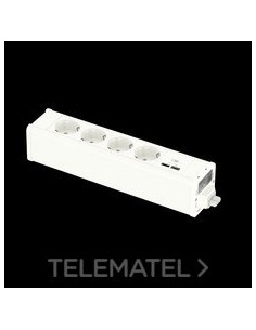 MÓDULO 4 SCHUKO + USB A Y C BLANCO