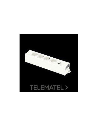 MÓDULO 4 SCHUKO + USB A Y C BLANCO