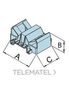 SOPORTE BORNA TETRAPOLAR