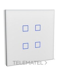PULSADOR KNX 4 BTN.CRIST.BL MO.CR