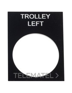 ETIQUETA 30x40mm "TROLLEY LEFT"