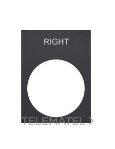 ETIQUETA 30x40mm NEGRO DERECHA