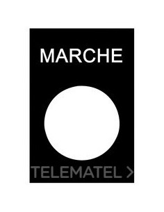 ETIQUETA 30x40mm NEGRO "MARCHE"