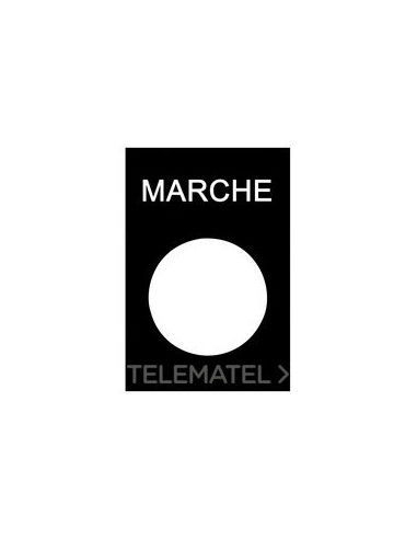 ETIQUETA 30x40mm NEGRO "MARCHE"