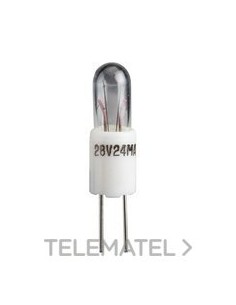 LÁMPARA INCANDESCENTE BI-PIN T1 1/4 24V