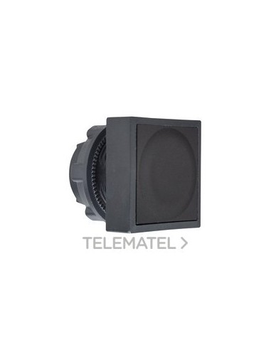 CABEZA PULSADOR RASANTE CUADRADO NEGRA