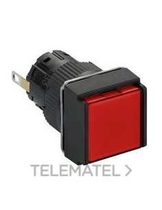 PILOTO CUADRADO LED 12V ROJO