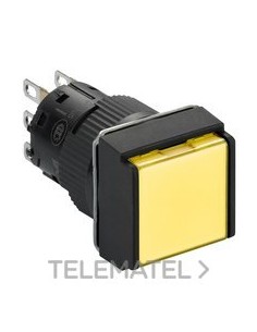 PULSADOR CUAD.ENCL.LUMIN.AM.12V 1 NA/NC
