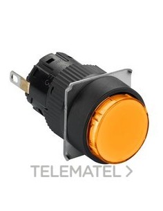 PILOTO REDONDO NARANJA LED 24V