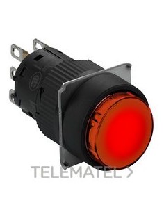 PULSADOR RED.ENCL.LUMIN.RJ 24V 1 NA/NC