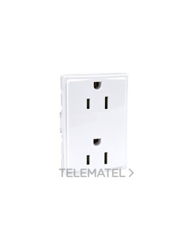 TOMA AMERICANA DUPLEX 2P+E 3 MÓDULOS
