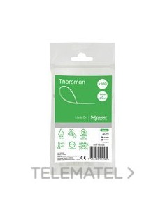 BRIDA 100x2,5mm BLANCA (BOLSA 100u)