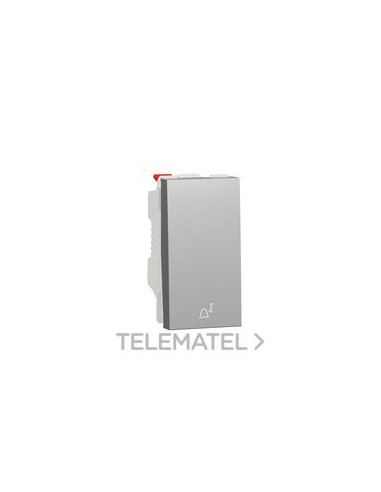 PULSADOR 1 MODULO SÍMBOLO LUZ ALUMINIO