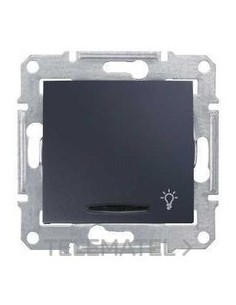 PULSADOR SÍMBOLO LUZ SIN MARCO GRAFITO