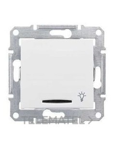 PULSADOR SÍMBOLO LUZ SIN MARCO BLANCO