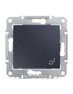 PULSADOR SÍMBOLO CAMPANA GRAFITO