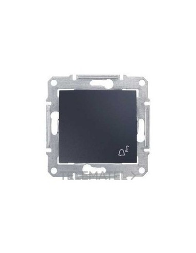 PULSADOR SÍMBOLO CAMPANA GRAFITO