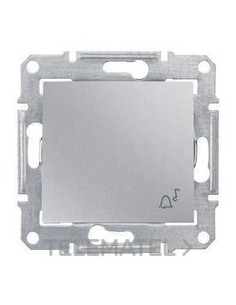 PULSADOR SÍMBOLO CAMPANA ALUMINIO