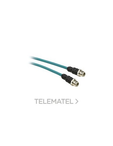 CABLE ETHERNET IP67 M12-M12 1m